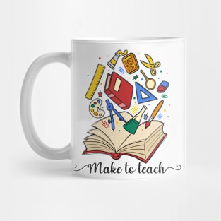 Make to Teach Book Teacher Teaching Mug